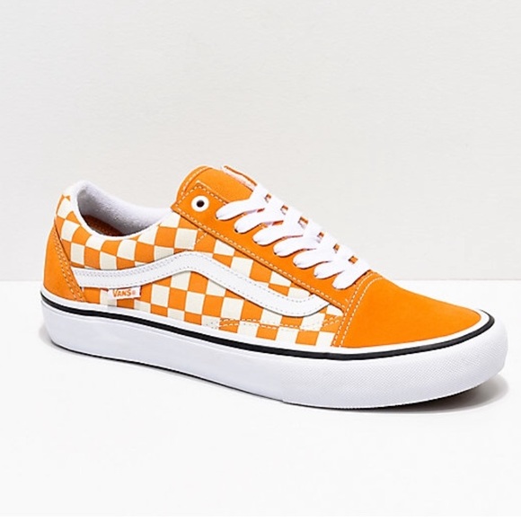 Vans Shoes - Golden checkered low top comfy Vans.